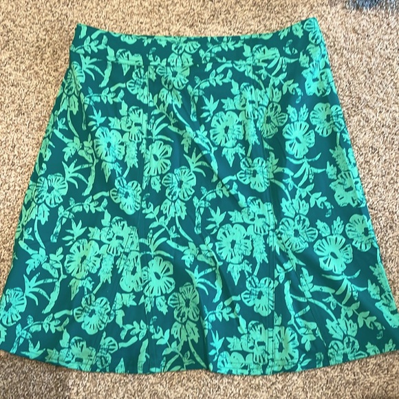 Rip Skirt- Green Aloha, Size Smalll, 19” waist to hem. - Picture 2 of 5